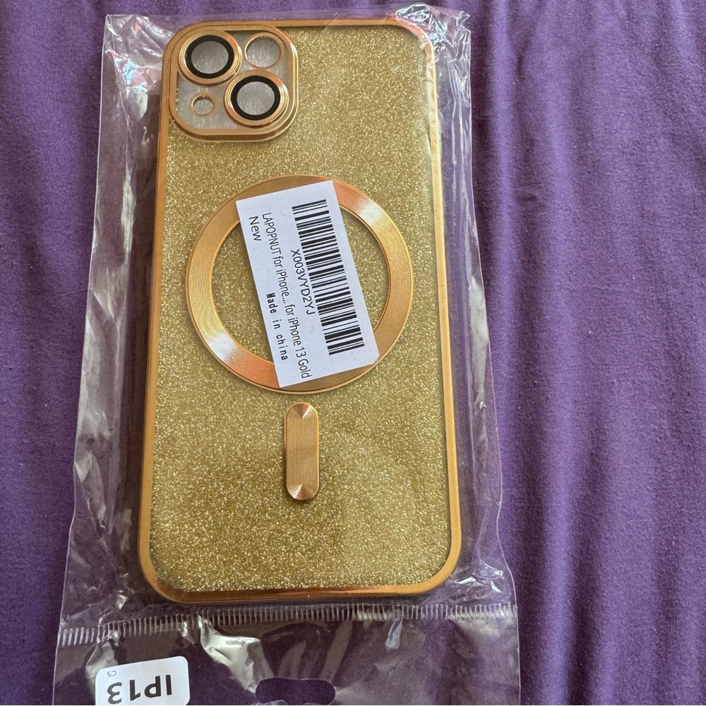 NIB phone case for iPhone 13 Gold